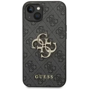 Husa Cover Guess PU Metal Logo pentru iPhone 14 Pro Max GUHCP14X4GMGGR Grey
