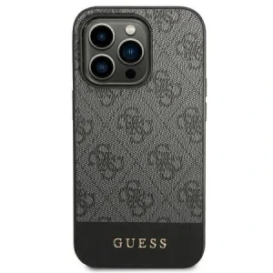 Husa Cover Guess Bottom Stripe pentru iPhone 14 Pro Max Grey