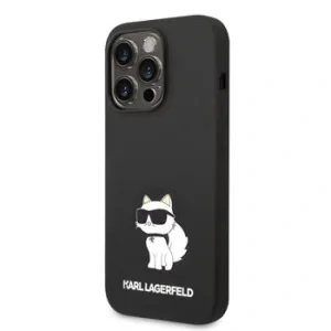 Husa Karl Lagerfeld Liquid Silicone Choupette NFT pentru iPhone 14 Pro Black