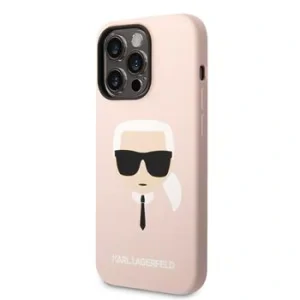 Husa Karl Lagerfeld MagSafe Liquid Silicone pentru iPhone 14 Pro Max Pink
