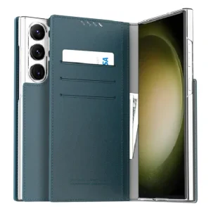 Husa Book Araree Mustang Handmade pentru Samsung Galaxy S23 Plus Blue