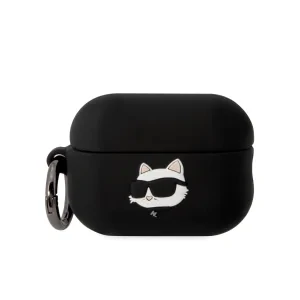 Husa Karl Lagerfeld 3D Logo NFT Choupette Head Silicone pentru Airpods Pro 2 Black