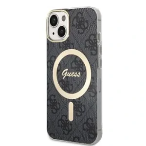 Husa Guess IML 4G MagSafe pentru iPhone 15 Black