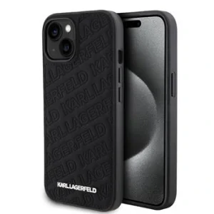 Husa Karl Lagerfeld PU Quilted Pattern pentru iPhone 15 Black
