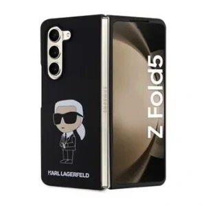 Karl Lagerfeld Liquid Silicone Ikonik NFT pentru Samsung Galaxy Z Fold 5 Black