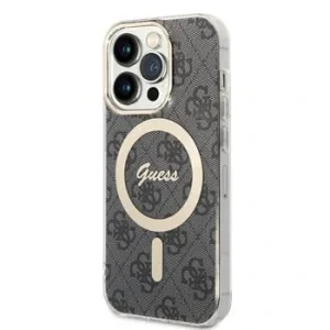 Husa Guess IML 4G MagSafe pentru iPhone 15 Pro Black