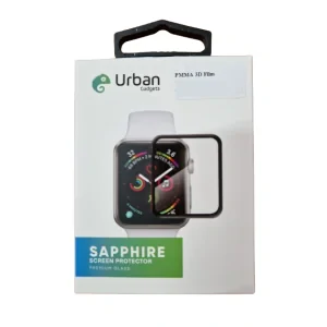 Folie sticla ceas Urban Gadgets Sapphire 3D Full Glue pentru Apple Watch 49mm, Negru
