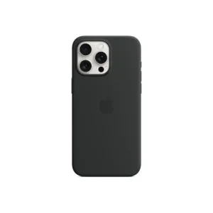 Husa Spate Apple Silicon MagSafe pentru iPhone 15 Pro Max Negru