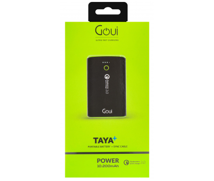 Baterie Externa Goui Taya+D G-EBQ12K01K 10200mAh QC 3.0 2xUSB Negru thumb