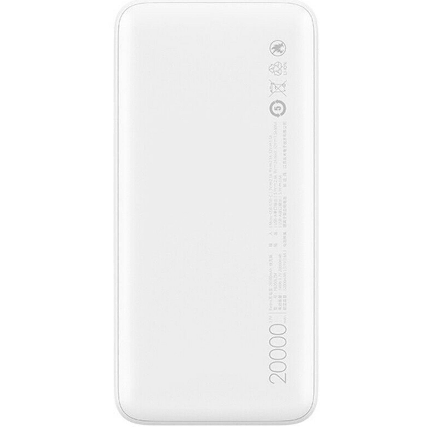 Baterie Externa Fast Charge Xiaomi Redmi 20000mAh 2xUsb QC 3.0 18W Alb thumb
