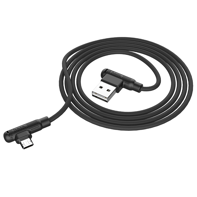 Cablu Date Micro Usb, Hoco X46, Pleasure Silicone 1m Negru thumb