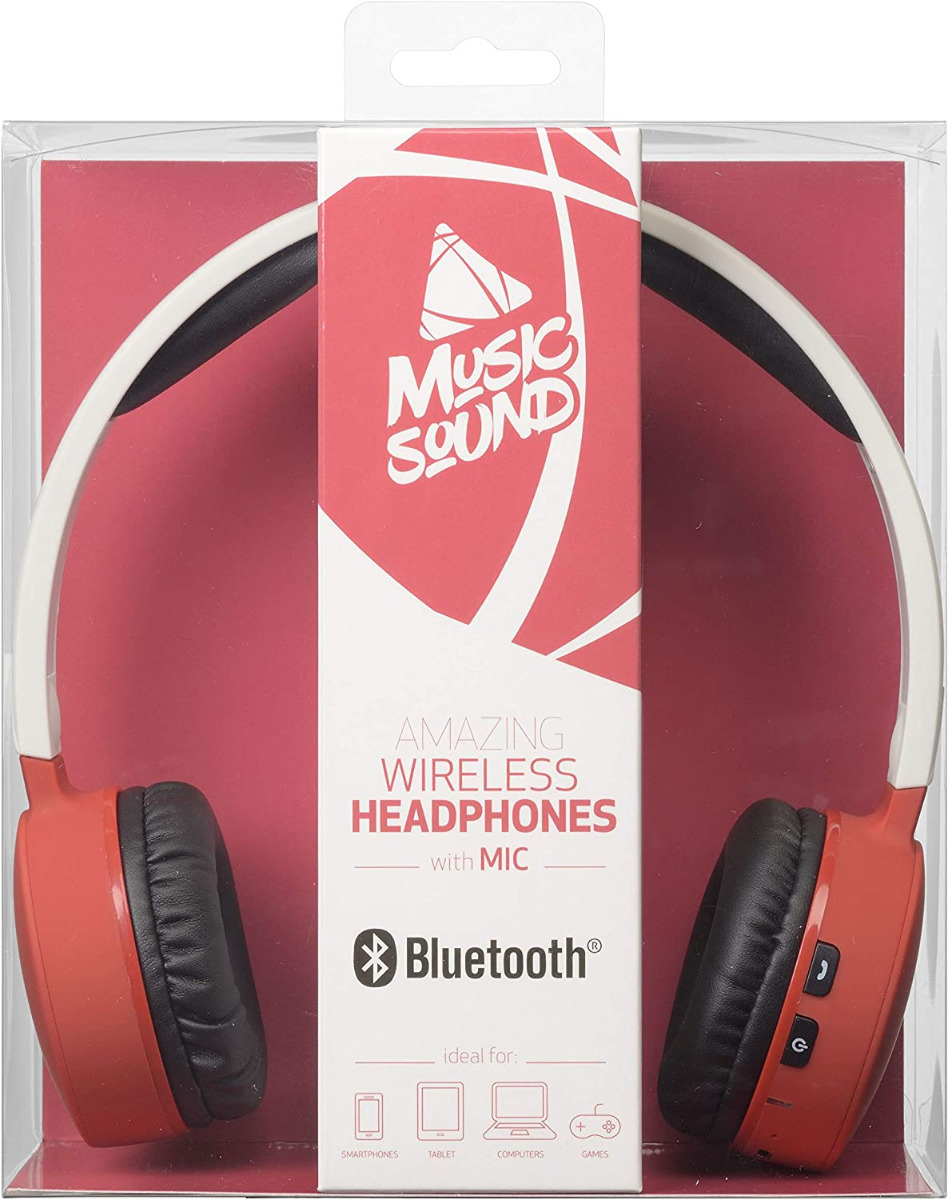 Casti Bluetooth Stereo Cellularline Microfon Rosu thumb
