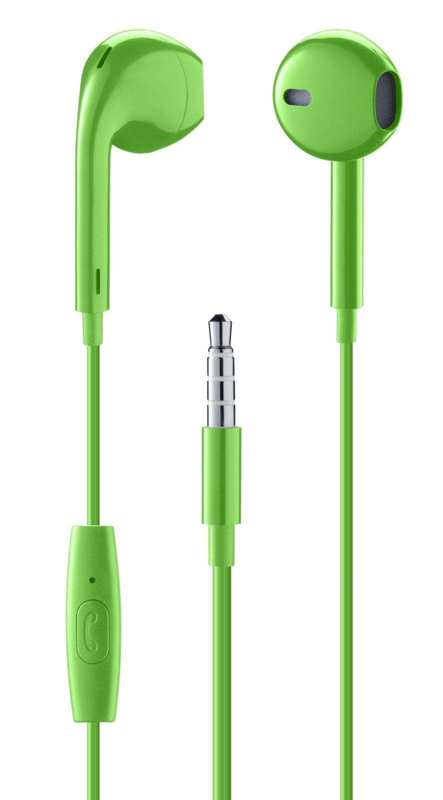 Casti cu Fir Cellularline Capsule Microfon Jack 3.5mm Verde thumb
