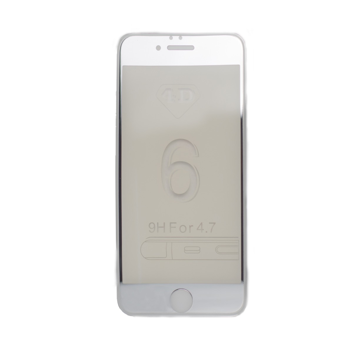 Folie sticla 4D iPhone 7/8/SE 2 Contakt, Shining Argintie thumb