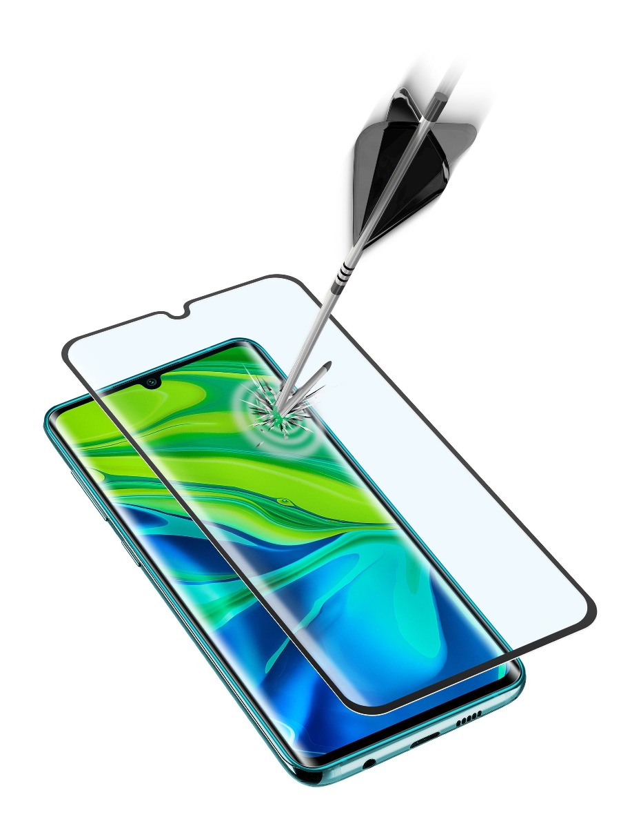 Folie Sticla Cellularline Anti-Shock pentru Xiaomi Mi Note 10 Negru thumb