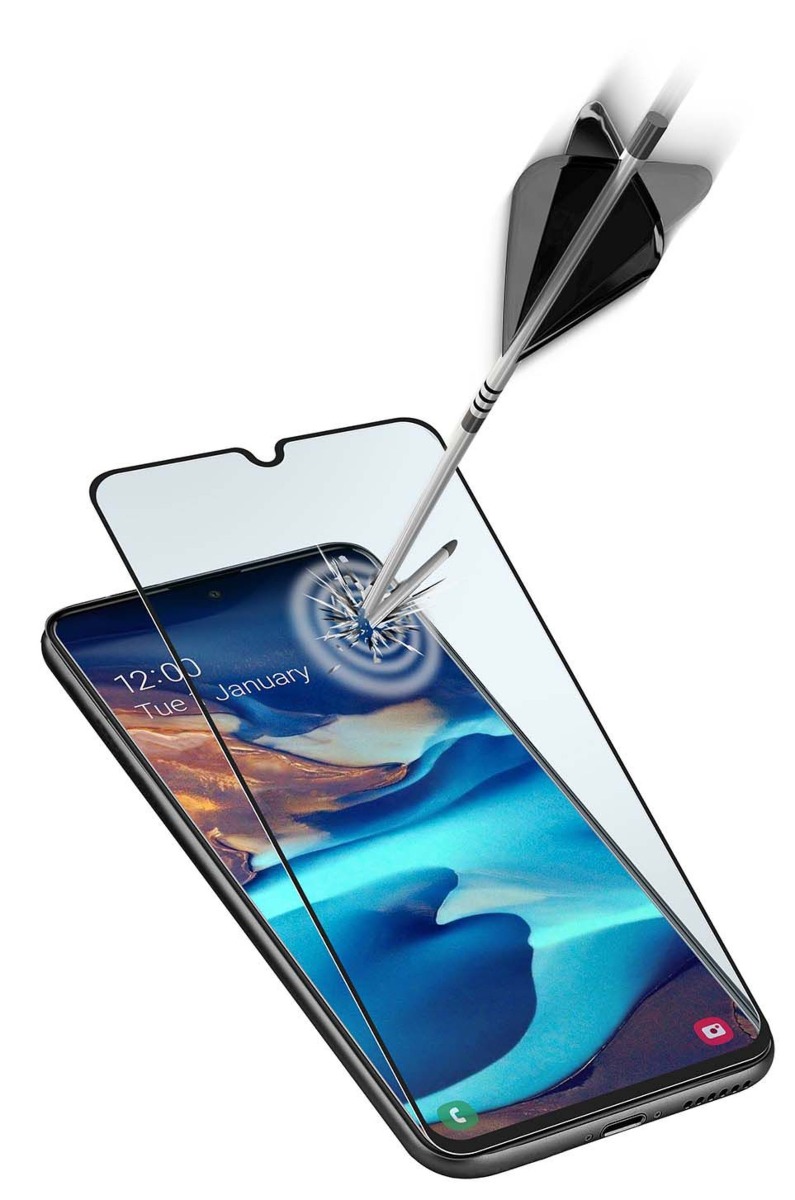 Folie Sticla Cellularline pentru Samsung Galaxy A91/S10 Lite Negru thumb