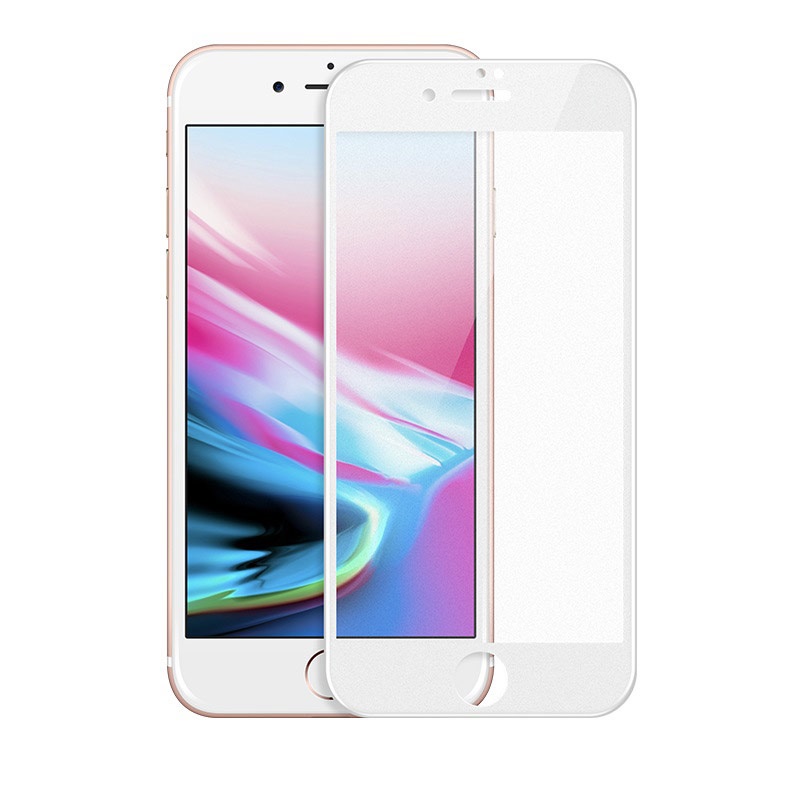 Folie Sticla Hoco Silkscreen pentru iPhone 7/8 Plus Alb thumb