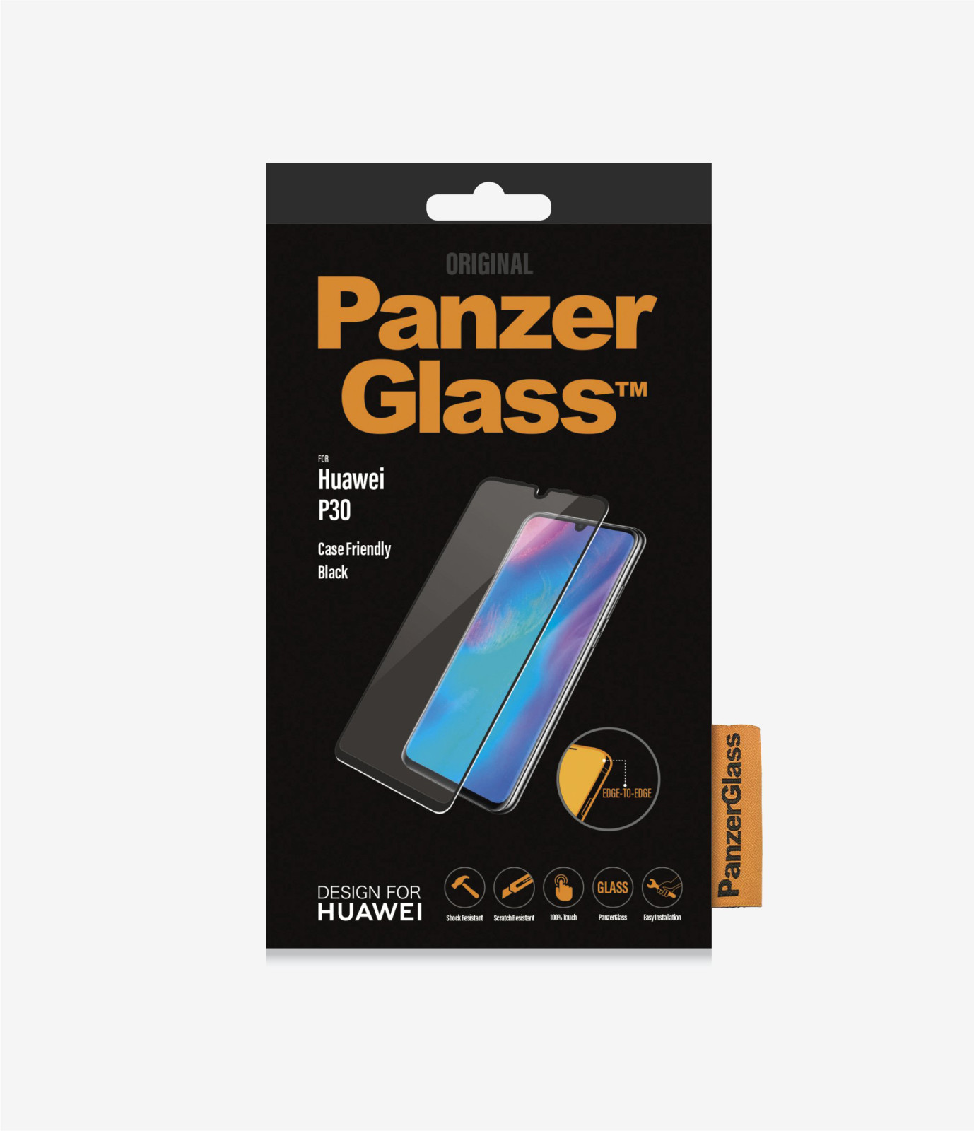 Folie Sticla PanzerGlass pentru Huawei P30, Negru thumb