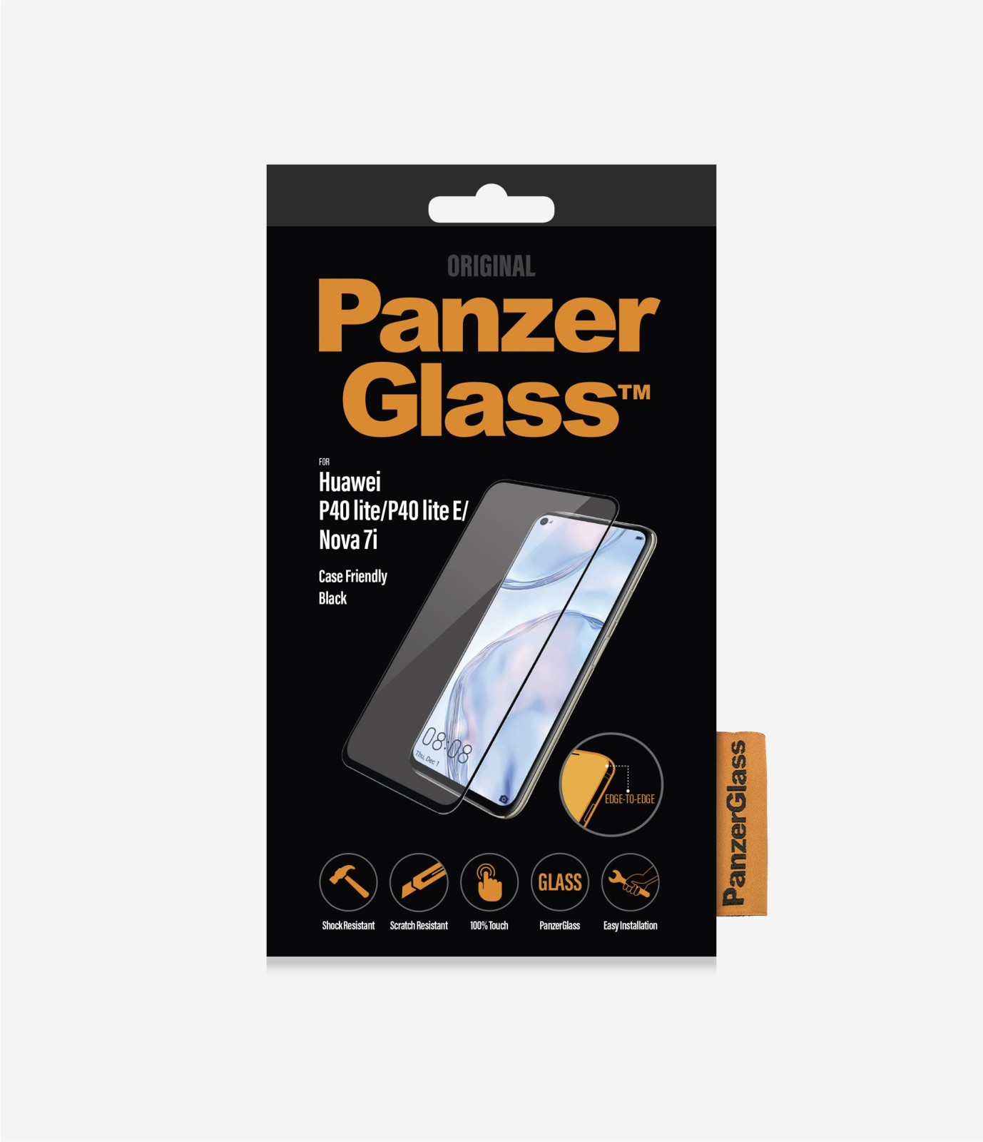 Folie Sticla PanzerGlass pentru Huawei P40 Lite/P40 Lite E, Negru thumb