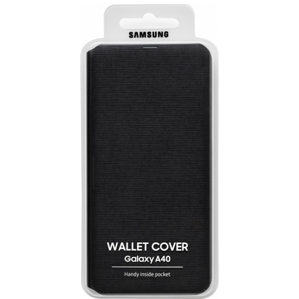 Husa Samsung Flip Wallet Cover pentru Samsung Galaxy A40 Black thumb