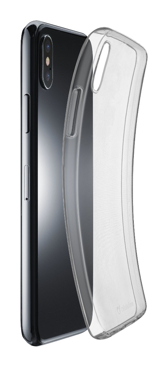 Husa Cover Cellularline Silicon slim pentru iPhone XS Max Transparent thumb