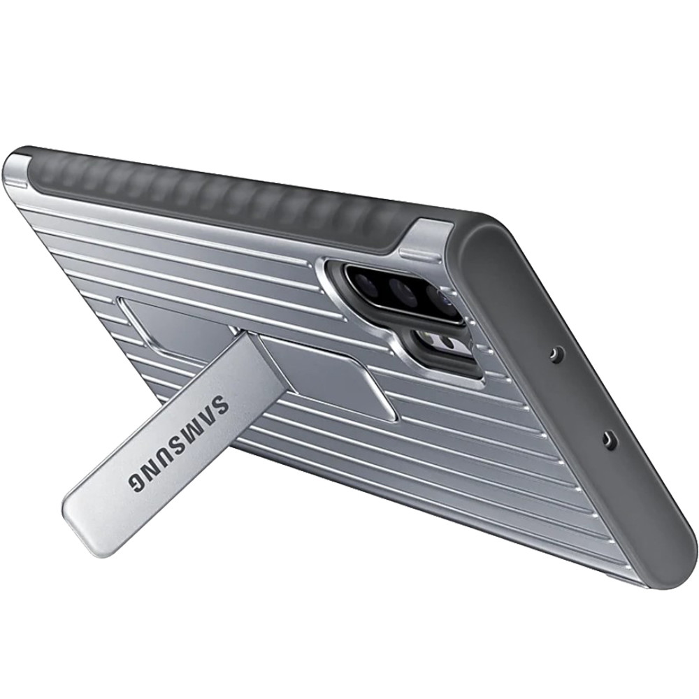 Husa Cover Hard Samsung Standing pentru Samsung Galaxy Note 10 Plus Argintiu thumb