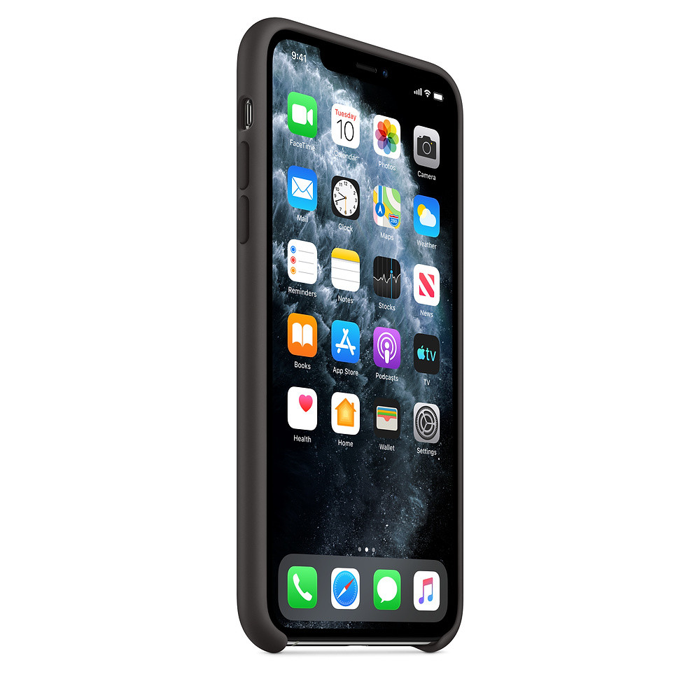 Husa Cover Silicone Apple pentru iPhone 11 Pro Max Negru thumb