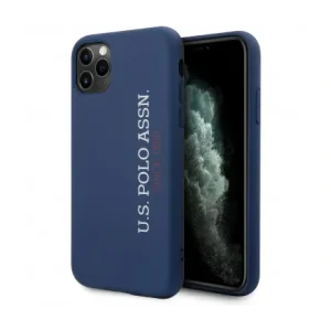 Husa Cover US Polo Silicone Effect Kryt pentru iPhone 11 Pro Blue