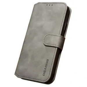 Husa iPhone XR Retro Style Leather, Dg.Ming Gri