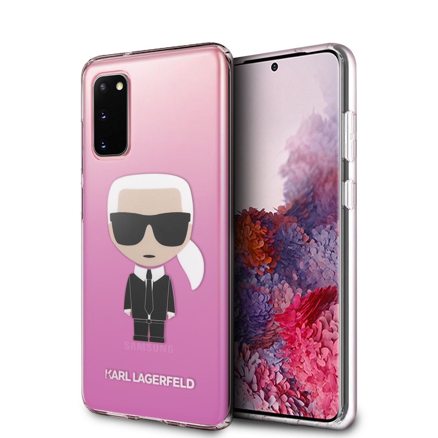 Husa Karl Lagerfeld Degrade pentru Samsung Galaxy S20, Roz thumb