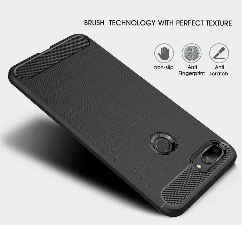 Husa Silicon Xiaomi M1 8 Lite, Negru Carbon thumb