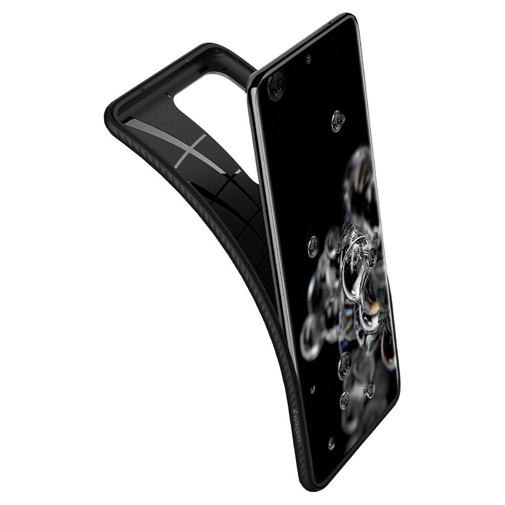 Husa Spigen pt. Samsung Galaxy S20 Ultra Liquid Air Matte Black thumb