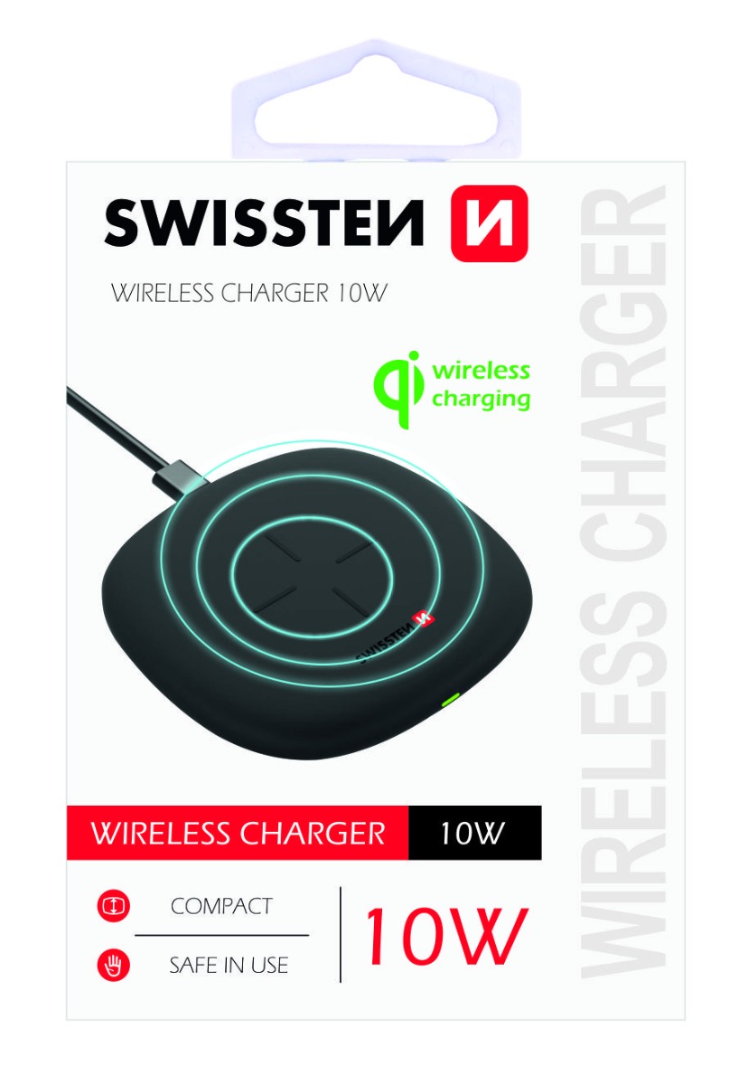 Incarcator Wireless Swissten 10W Negru thumb